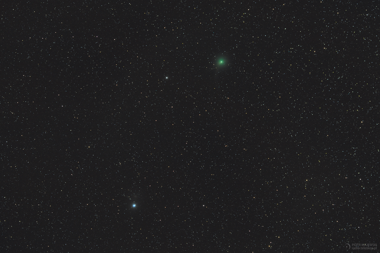 KOMETA MAŁEGO KRÓLA. Kometa C/2018 Y1 Iwamoto i Regulus.