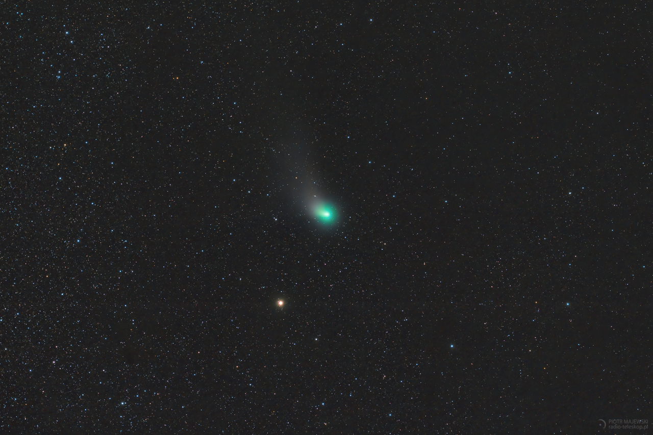 ZIELONA TRAFIONA FOCONA. Kometa C/2022 E3 (ZTF).